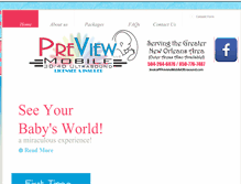 Tablet Screenshot of previewmobileultrasound.com